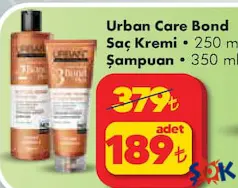 URBAN CARE BOND SAÇ KREMİ/ŞAMPUAN fiyat ve kampanya bilgisi